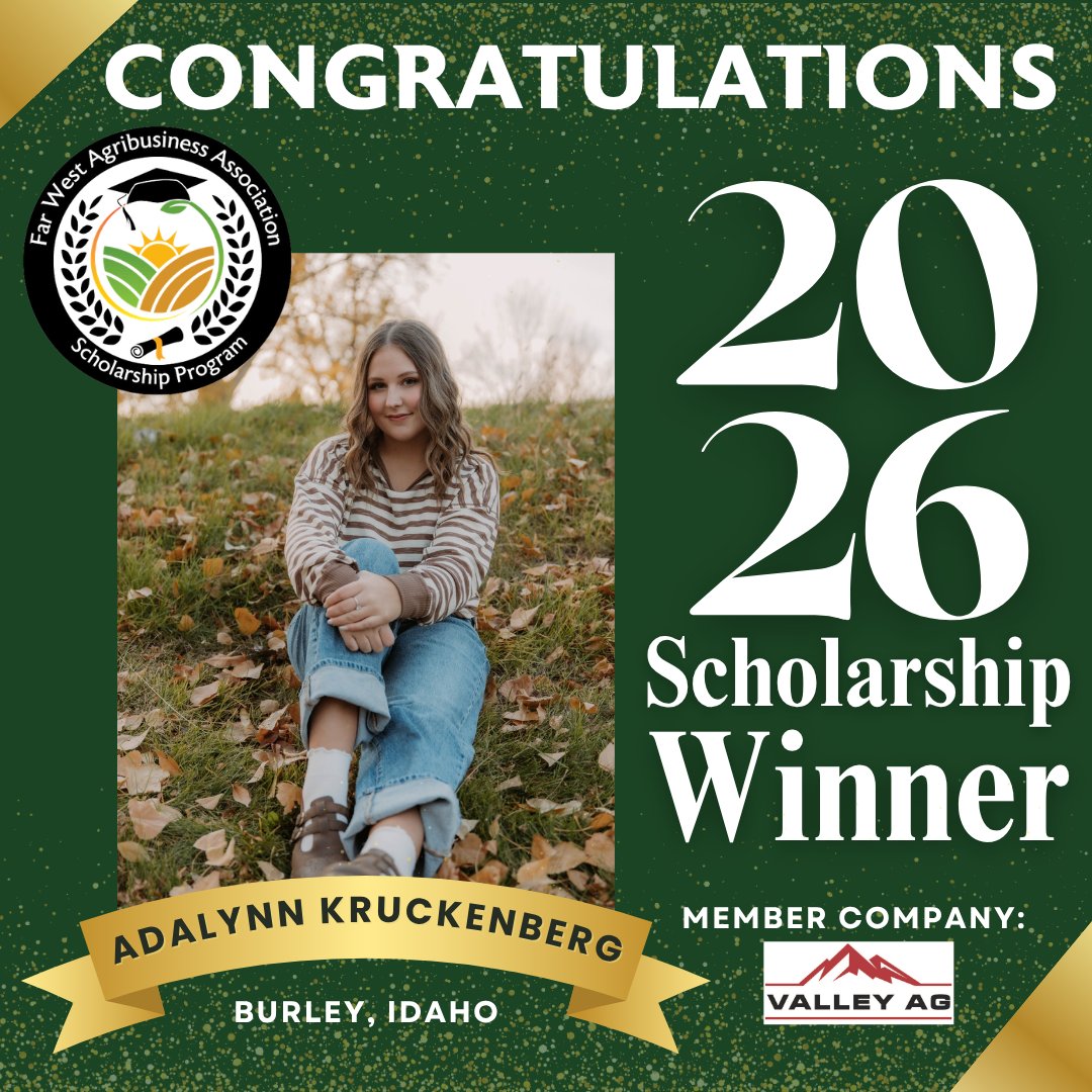 FWAAorg's tweet photo. Join us in celebrating Adalynn Kruckenberg, our 2026 FWAA Scholarship Winner from Burley, Idaho! 🎉 We’re excited to see the impact you’ll make as you pursue your academic dreams. Congratulations, Adalynn! #FWAA #ScholarshipSuccess https://t.co/VO3lU7qT4F