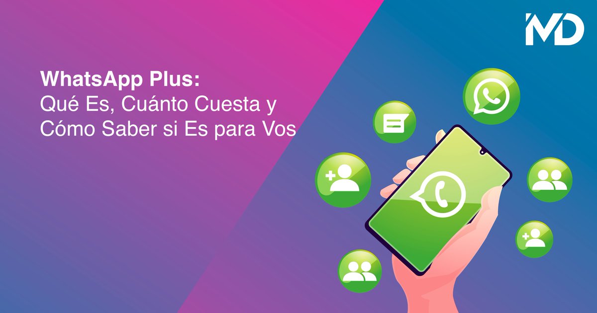 MedioDigitalUY's tweet photo. 📱 WhatsApp ahora tiene una versión paga y oficial. Pero ¿qué ofrece WhatsApp Plus, cuánto cuesta y en qué se diferencia de las versiones no oficiales que circulan con el mismo nombre?

Te contamos todo para que decidas si vale la pena 👇

https://t.co/SvHtbcgGyq https://t.co/cJgBB8zMqL
