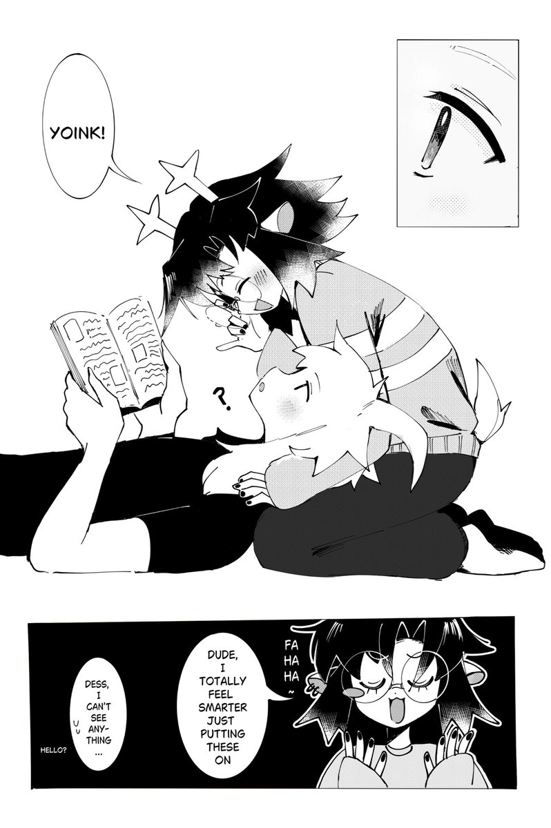 2wdrs's tweet photo. Dessriel comic (1/2) #deltarune #dessriel 
sfw https://t.co/8LsceZAujs