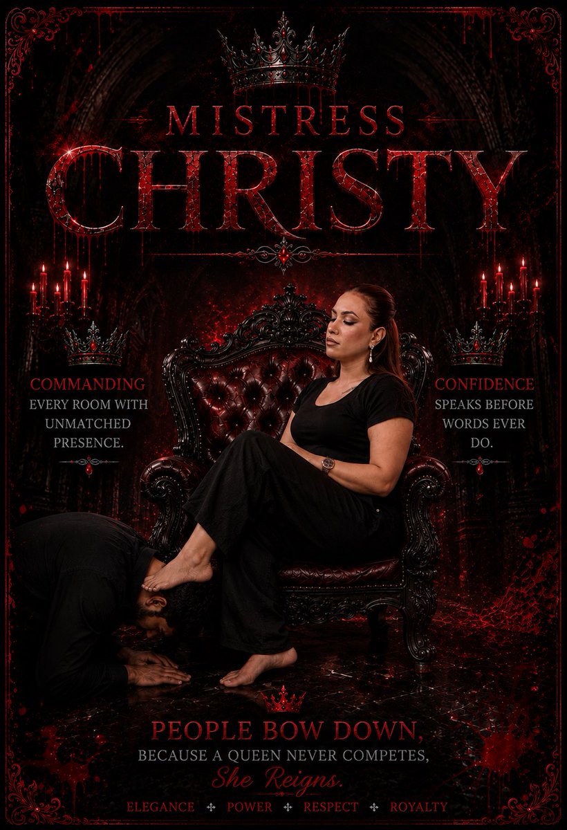 DominaChristy's tweet photo. Mistress Christy 👑

LAHORE slaves get ready &amp; feel the power of dominance 🖤

This is my official Femdom Account

@FemdomGalaxyy @brutalslapping 

#slave #mistress #femdom #findom #bdsm #slapping #whipping #domina #dominatrix #bondage #hardcore #slavery #spitting #faceslapping https://t.co/zErfR0EqeR