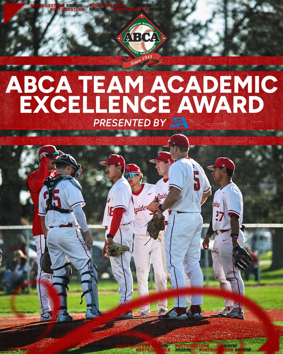 NWC_Baseball's tweet photo. Nine straight years of academic excellence!

📰: https://t.co/76gFakokrW

#RaidersStandOut https://t.co/GZ3FEFxfQK