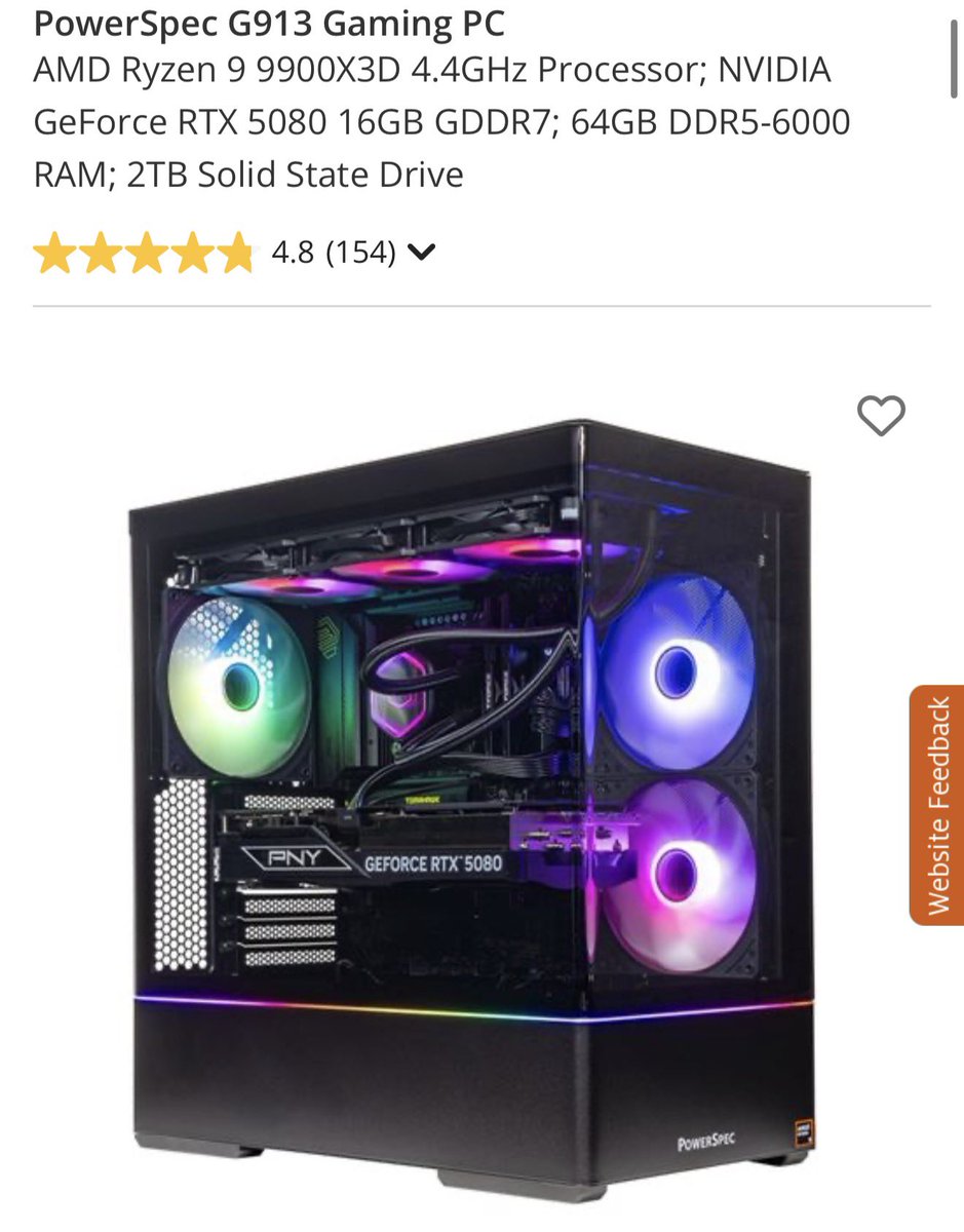 ScireiaVT's tweet photo. @SidoHikami Micro center has some pre builts. I was looking at this one https://t.co/IiMQcUMGxK