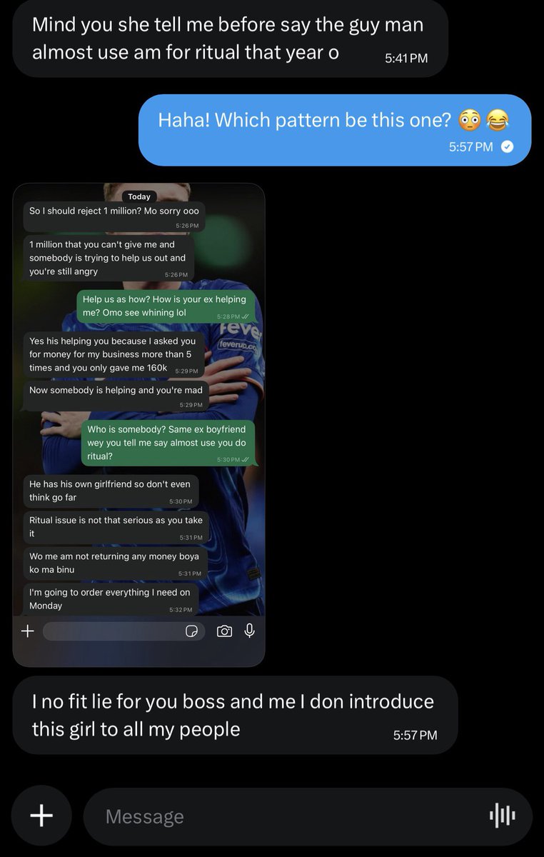 Feeztm's tweet photo. Update - our wife say she no fit return money oh. 😂💔 https://t.co/SGvDy2Vsgh