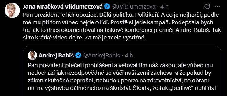 z_nohy's tweet photo. Pokyny z centrály: "Sdílejte šéfovo video. Použijte slovní obraty jako "prezident je lídr opozice", "politikaří", "nejde mu o lidi", "dělá kampaň" a podobné. Nějak je přirozeně zakomponujte do textu, aby na tom nebylo hned vidět, že to děláme koordinovaně."
... Vildu 😂: