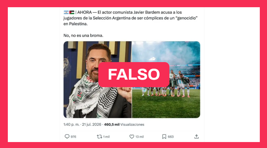 Chequeado's tweet photo. ➡️ En la charla, el actor señaló que “los líderes políticos no representan a su pueblo” y criticó el respaldo del presidente argentino al primer ministro isrealí.

Toda la info en esta nota de @RosarioMarina_: https://t.co/8j11Ui1wou https://t.co/C8bdurybWy