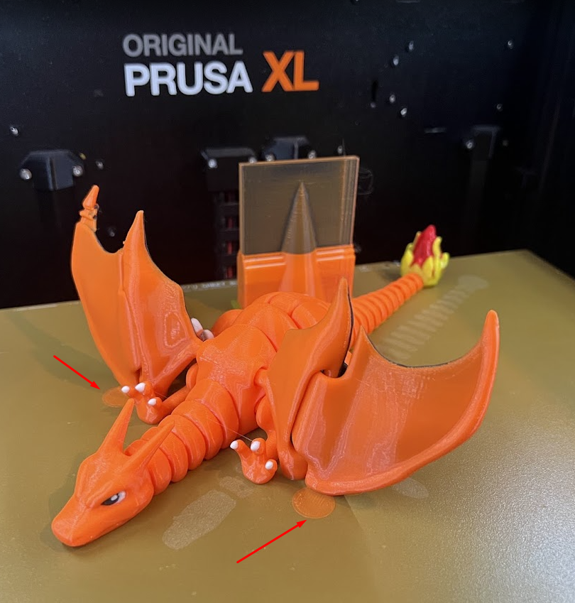 prusabear's tweet photo. Helpers discs - 3D printed bandaid :) add them easily with right click in the #PRUSASlicer - add part -> from gallery -> helper disc. Just 1 layer thick, so you can remove them easily just by pulling. https://t.co/1Rh3NsF3Wi