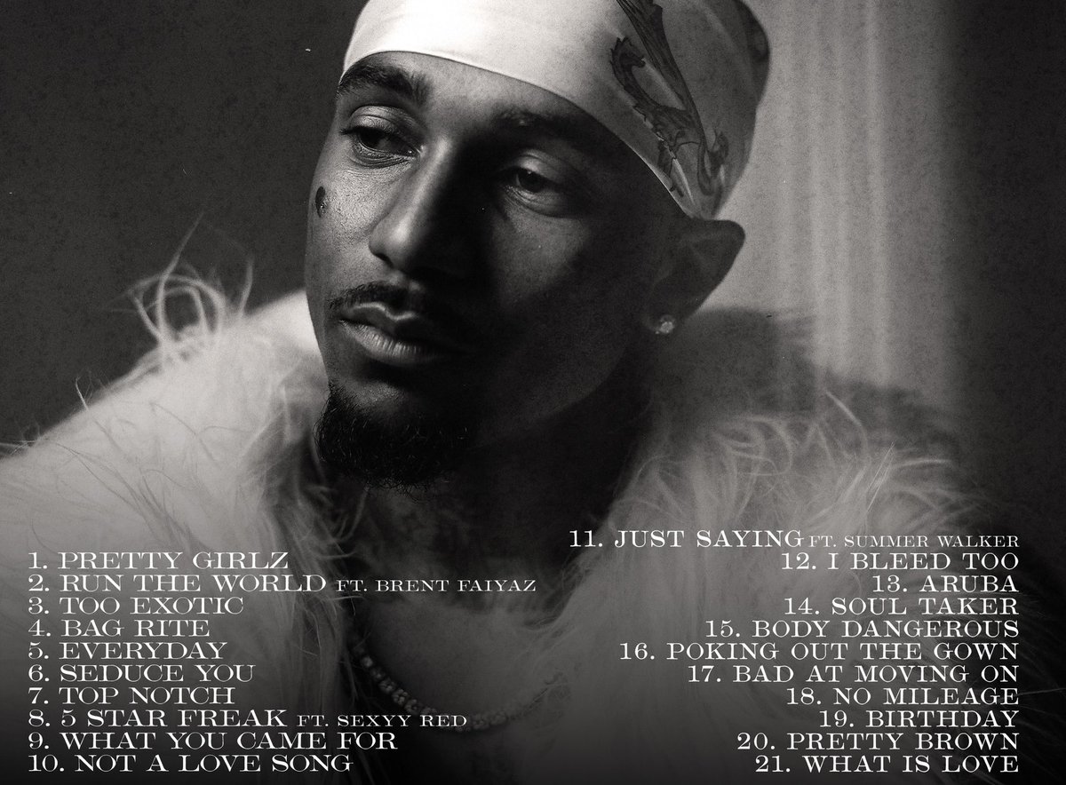 rapalert6's tweet photo. Loe Shimmy reveals the track-list to his new album “Pretty Girlz Run the World” featuring Summer Walker, Brent Faiyaz, &amp; Sexyy Red releasing this Friday. https://t.co/7MUaIUDJOX