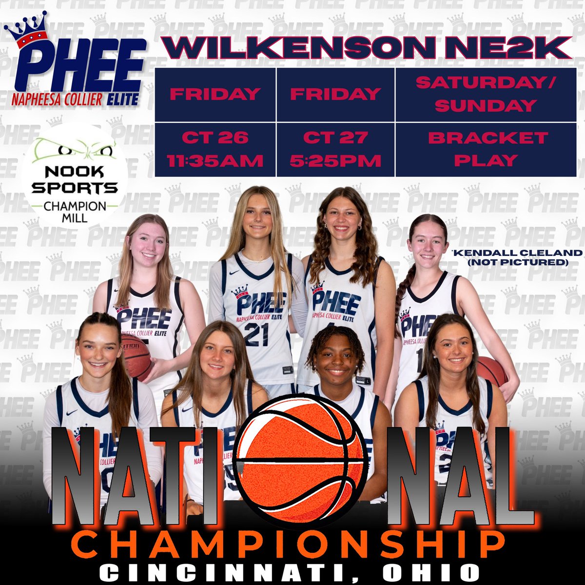 JuliaPfau4's tweet photo. Schedule for our last AAU tournament! We’ll be in Cincinnati for the National championship. 
@PheeElite @tanwilkes https://t.co/nyUPLdXbY6