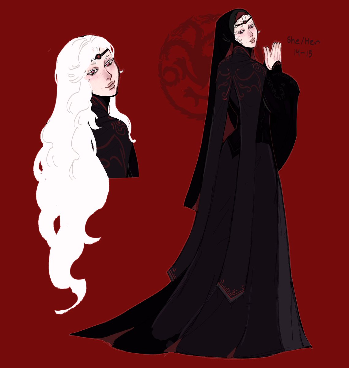 spookymaggots's tweet photo. Gothya my sweet girl, that has done no wrong🥹
#houseofthedragon
#hotd
#oc #art #originalcharacter https://t.co/ruhOave9GZ