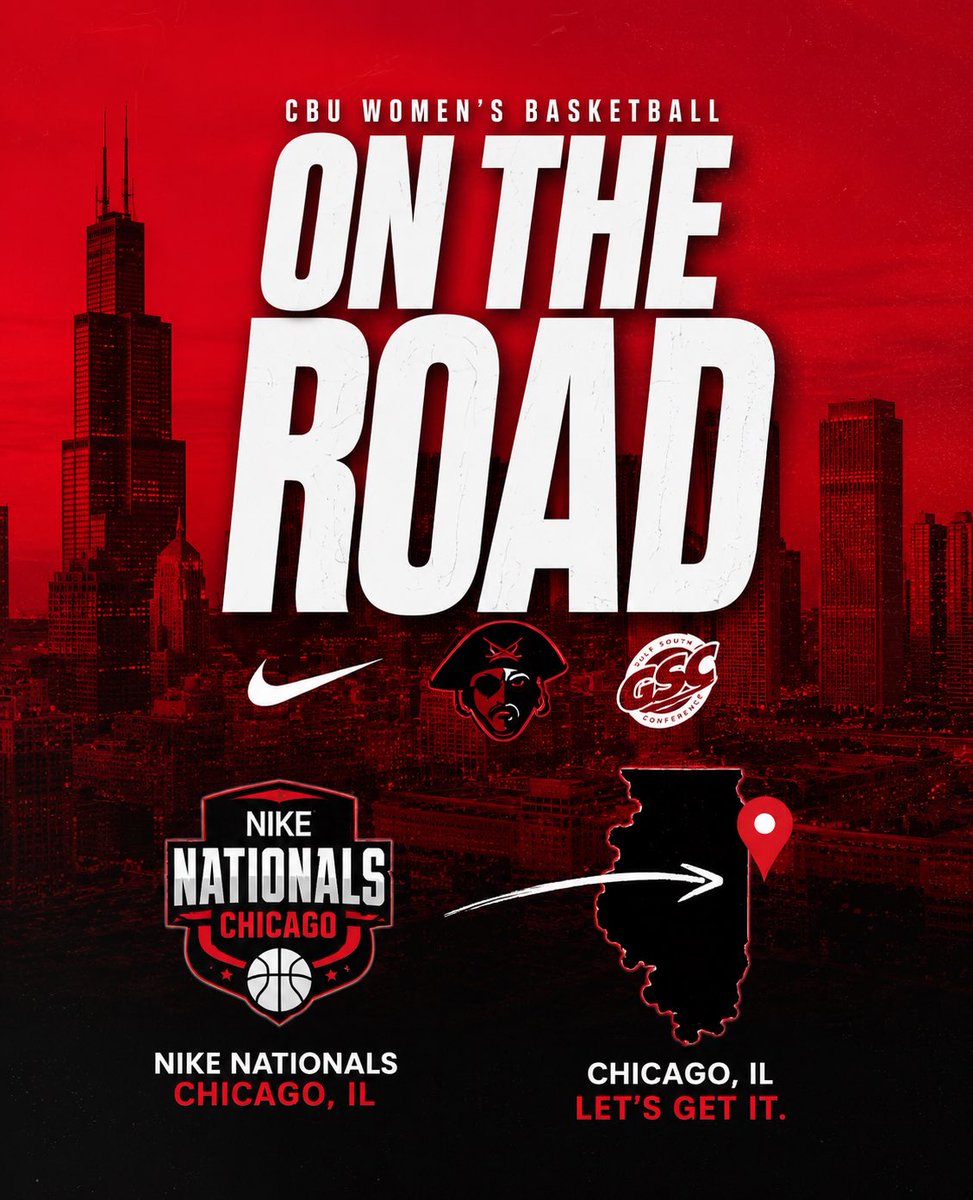 CBUBucsWBk's tweet photo. Bucs on the road! β€οΈπ€See you soon! π΄β«οΈ Let us know your schedule!
#CBUWBB #NikeNationals #RecruitCBU #GoBucs #thefuturestartshere https://t.co/mKY3uTwjeD
