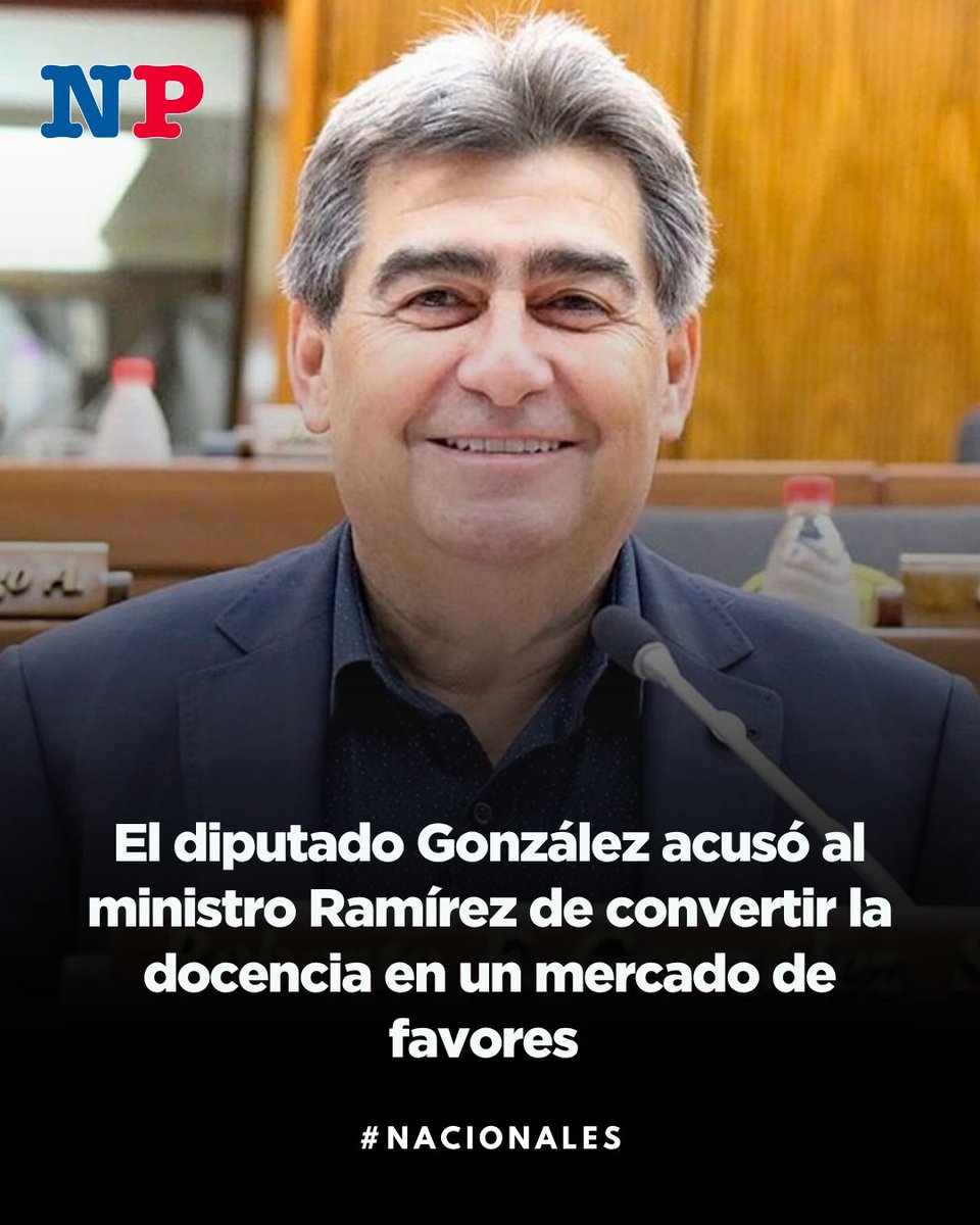NOVA_Paraguay's tweet photo. 📌 Denuncian irregularidades en nombramientos del Ministerio de Educación. Cuestionan designaciones al margen de los concursos.

Leé la nota completa en https://t.co/5HecFBTWhE

¿Qué opinás? Te leemos 📲
.
.
.
@MECpy #NOVAParaguay #RobertoGonzalez #Educación #Docencia #Favores https://t.co/Wsg5Pmb0Qh