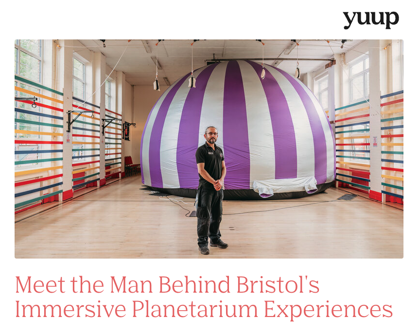 360Theatres's tweet photo. Meet the Man Behind Bristol's Immersive Planetarium Experiences : https://t.co/qPTHBkRuCn #EduX #UKEdChat #Teaching #EdTech #EduTwitter #TeacherCommunity #TeacherGrowth #Education #TeacherLife #CPD  #parenting #parents #mums #dads #children #kids #family https://t.co/rKm9QYeYFt