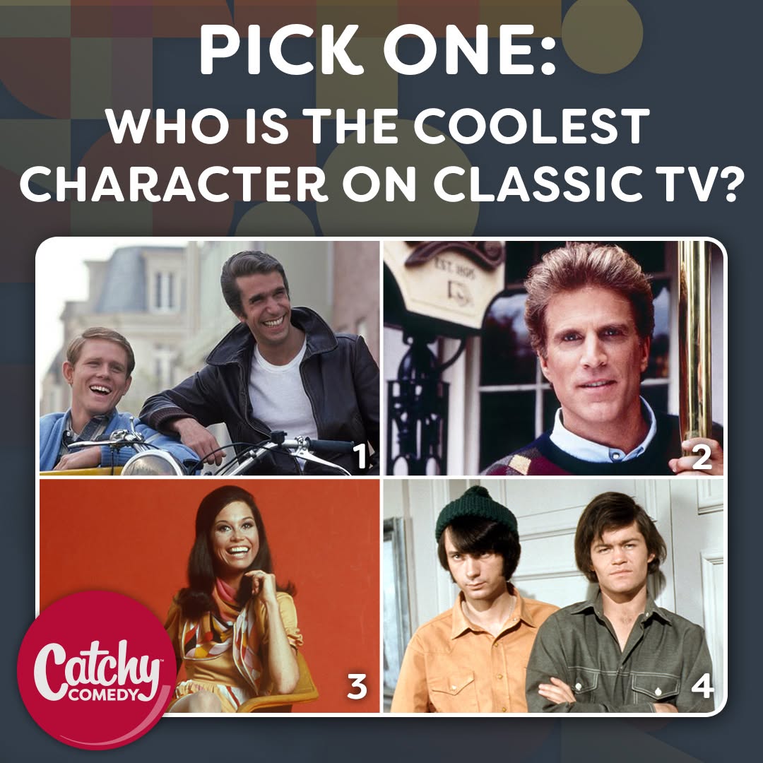 catchycomedyfun's tweet photo. There’s no shortage of cool characters on classic TV! 😎 Be cool and pick your favorite. ⬇️ #ClassicTV https://t.co/NrKCZMUcAl