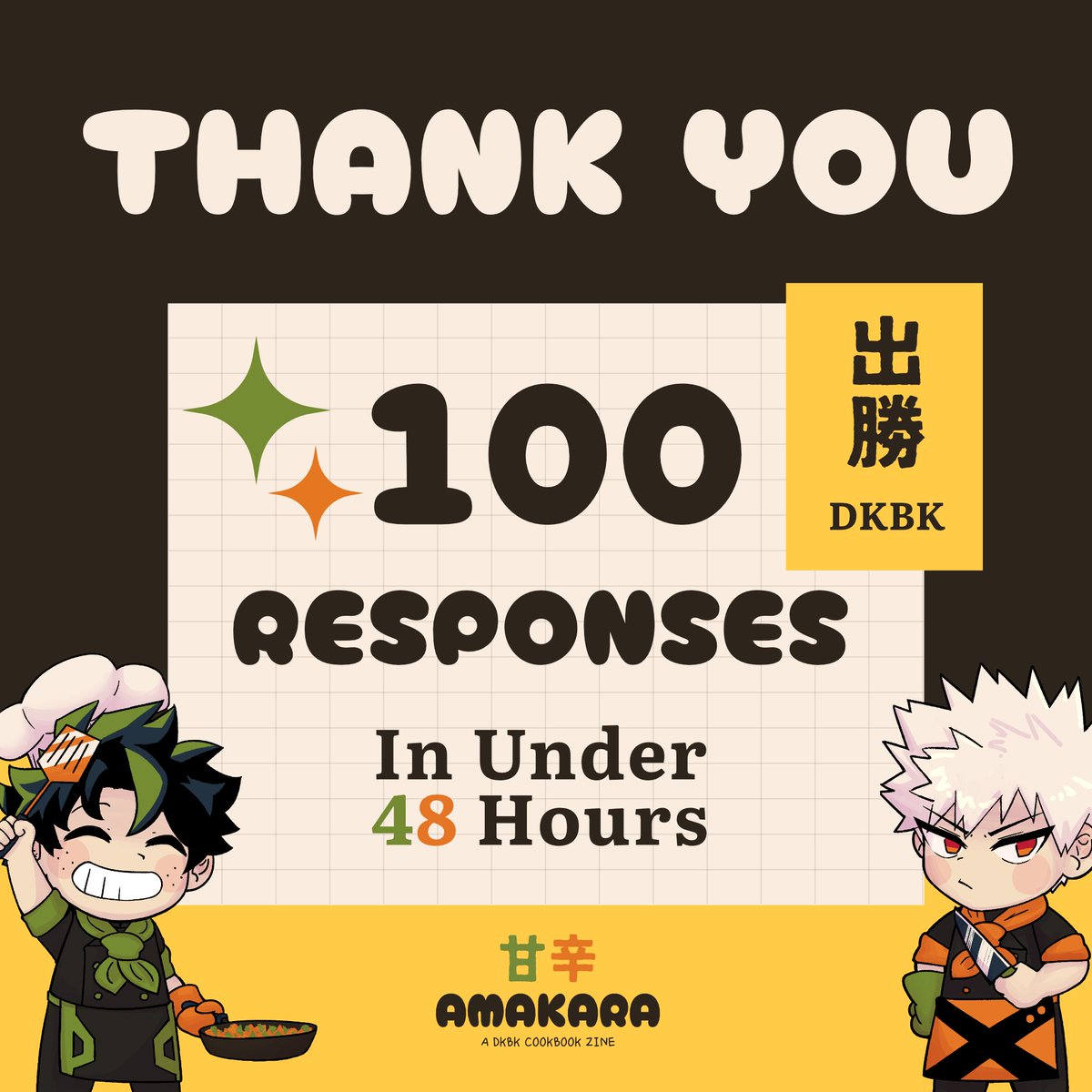 Amakara: a DekuBaku Cookbook Zine tweet media