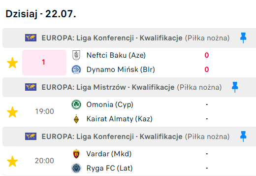 red_bobini91's tweet photo. Wczoraj było nieźle. Tylko Iberia miała pecha, że miała 2 nieuznane gole...
Brawo dla pozostałych kaukaskich mistrzów. Jeszcze większe dla Levadii (Wendell) no i nie najgorzej Żalgiris.
A dziś nieco skromniej - zaczynamy starciem "wewnętrznym".
Edit: już 1:0 dla Neftczi. https://t.co/tuxMoWRAGN