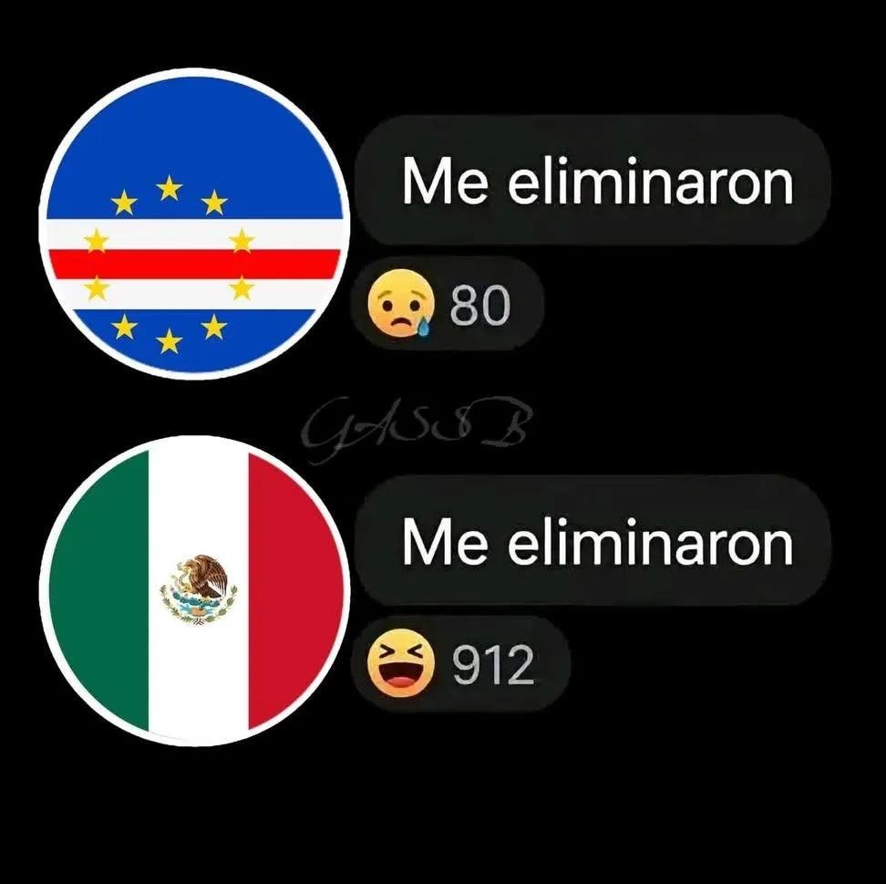 petter187erz's tweet photo. @Out0fContextMex Mechico se cree Cabo Verde 🫵😭🇲🇽💩🤏 https://t.co/8SOpzqARI1