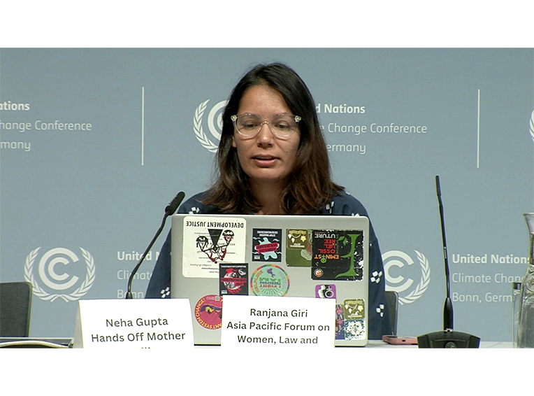 apwld's tweet photo. At #SB64, APWLD joined global movements in three press conferences calling for climate justice rooted in women’s human rights—not corporate profit.
🚫 Reject Blue Economy &amp; Marine Geoengineering
⚠️ Demand Just and Equitable Transition
🌐 Demand Climate Justice &amp; Systemic Change https://t.co/FA4pgiIEGF