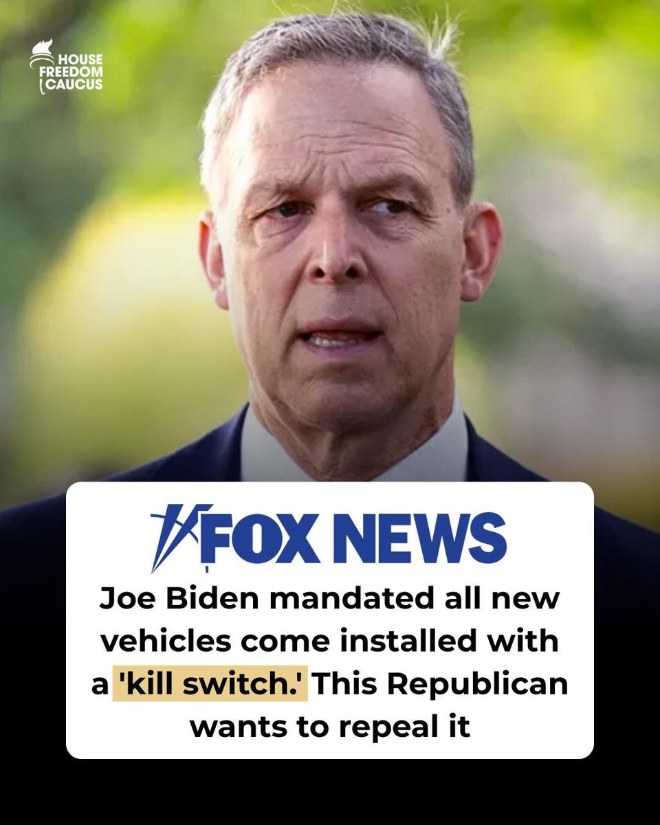 freedomcaucus's tweet photo. Big Brother should not be able to decide when you can drive your car.

@RepScottPerry is leading the fight to KILL THE KILL SWITCH! https://t.co/Sw2CK8vkY5