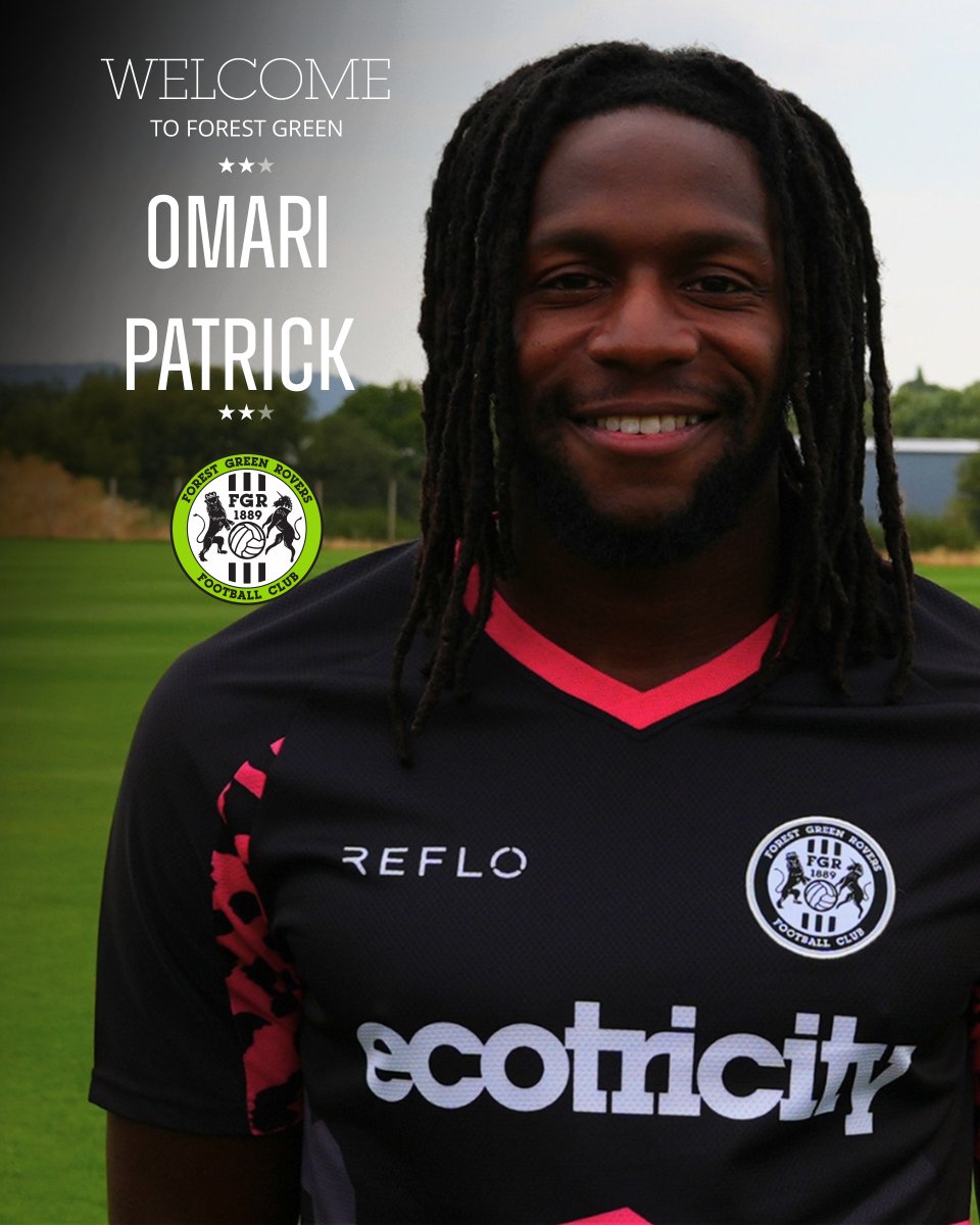FGRFC_Official's tweet photo. Welcome to Forest Green Rovers, Omari Patrick!

#WeAreFGR💚 https://t.co/RhdeUm315S