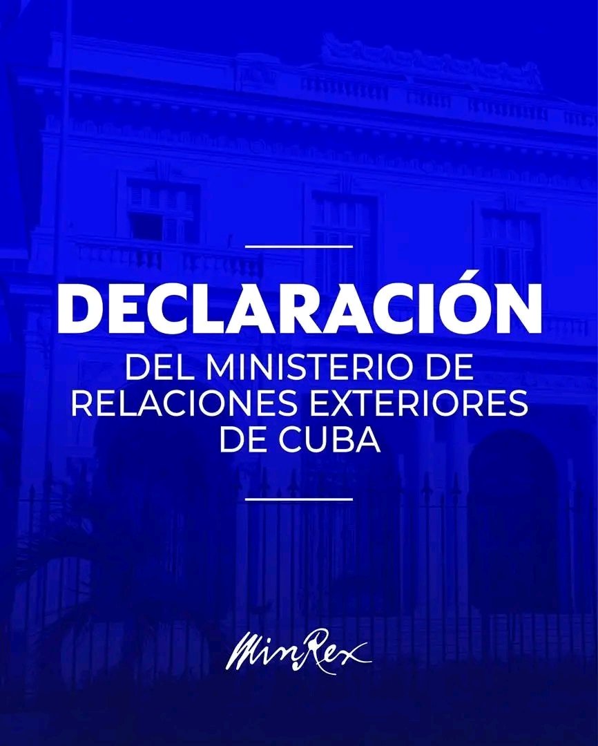 GelsyPuig15445's tweet photo. El nuevo informe del Departamento de Estado contra Cuba es una farsa. El Canciller @BrunoRguezP lo ha dejado claro: es un pretexto de Marco Rubio para justificar su guerra económica y su aspiración de agredir militarmente a nuestra isla #Cuba #MINREX https://t.co/xKKVwijoi9