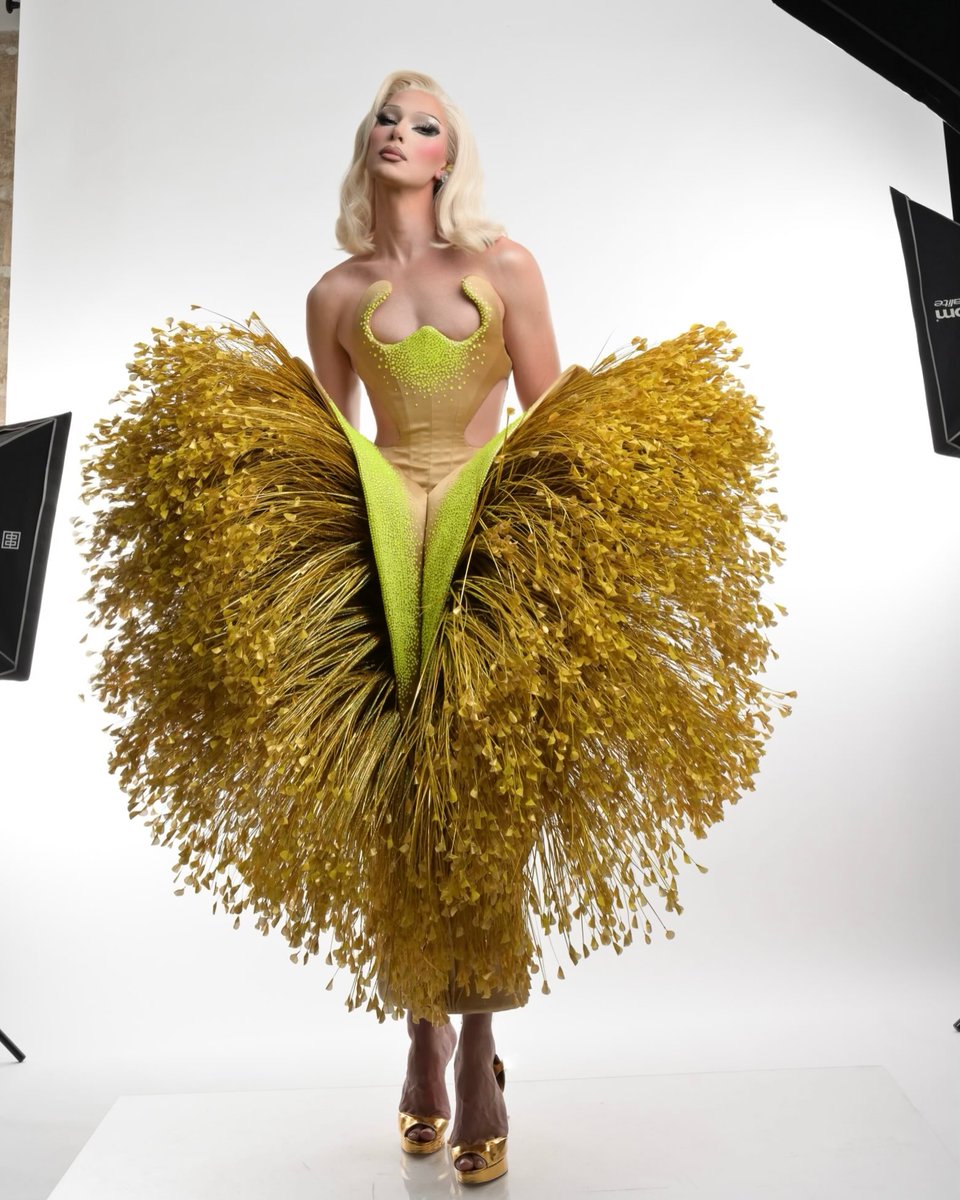 DragBasee's tweet photo. Yann (La Grande Dame) shares more photos in drag in a new IG post:

"If we reach 50k monthly listeners on Spotify, I call World of Wonder 😂" https://t.co/aonvYpTkMa