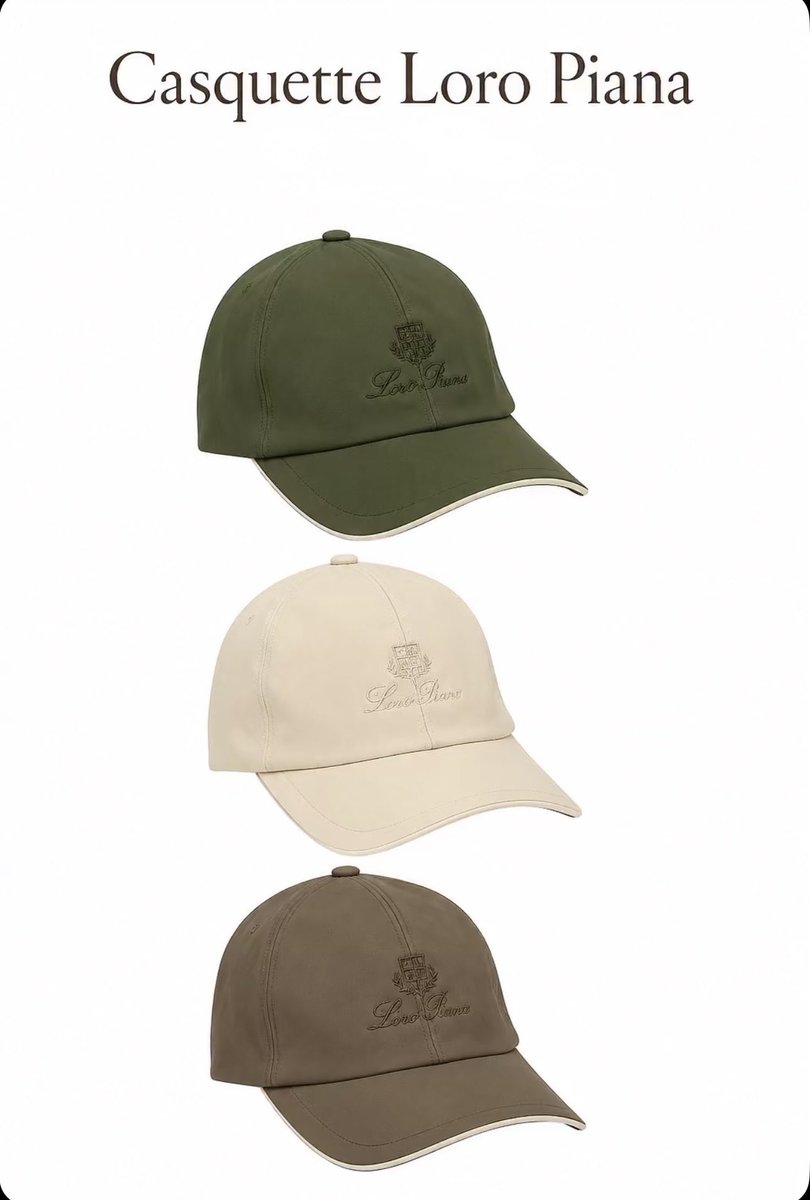 dnsaa213's tweet photo. Casquette Loro Piana à vendre pv si intéressé https://t.co/5mwH37G2A6