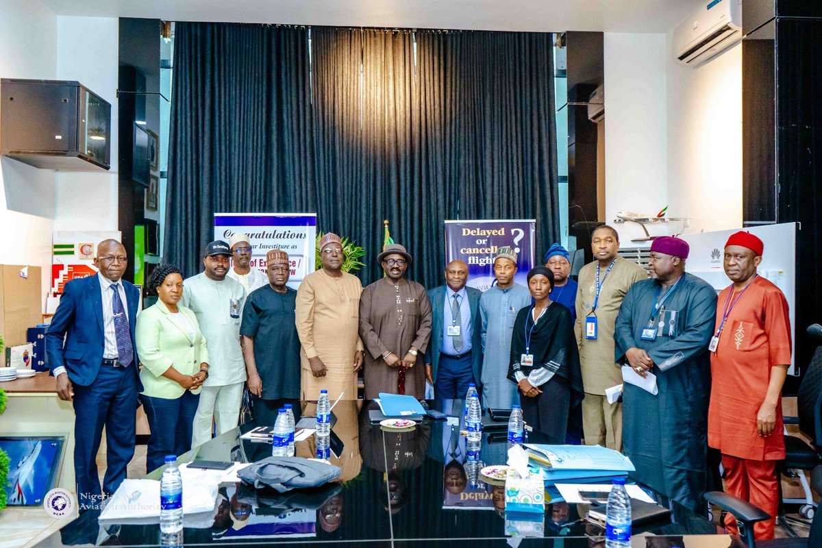 NigeriaCAA's tweet photo. CAPT.  NAJOMO RECEIVES SLAMEN EXECUTIVE COMMITTEE ON A COURTESY VISIT

Director-General Civil Aviation (DGCA), Capt. Chris Najomo, on Wednesday, 22nd July, 2026, received Executive Committee (Exco) of the Society of Licensed Aircraft Maintenance Engineers of Nigeria (SLAMEN), led by its President, Engr. Mubarak Haladu, on a courtesy visit to the Authority’s Corporate Headquarters in Abuja.

The visit provides an opportunity to strengthen collaboration between the NCAA and the SLAMEN on areas of mutual benefits, including a number of strategic issues that require urgent attention for sustainable growth of the aviation maintenance sub-sector, and the aviation industry in Nigeria at large.

Capt. Najomo urged SLAMEN to continue to support capacity development, knowledge sharing, mentorship, and the promotion of a strong safety culture among maintenance professionals.

A major highlight of the visit was presentation of plaque to the DGCA in recognition of his sterling leadership and contribution to the continued growth and development of the industry since assumption of office.

Apart from the  SLAMEN Exco, prominent among those in attendance on the side of the NCAA were Director of Operations, Licensing & Training Standards, Capt. Donald Spiff; General Manager (Air Maintenance Organization Certification & Surveillance), Engr Suleiman Akwuh; Regional Manager, NCAA Abuja Office, Engr. Akinola Bello; and Technical Assistant to the DGCA, Engr. Ini Abasi-Udofia; among others.

SLAMEN is the umbrella professional body representing the interest of Licensed Aircraft Maintenance Engineers in Nigeria.