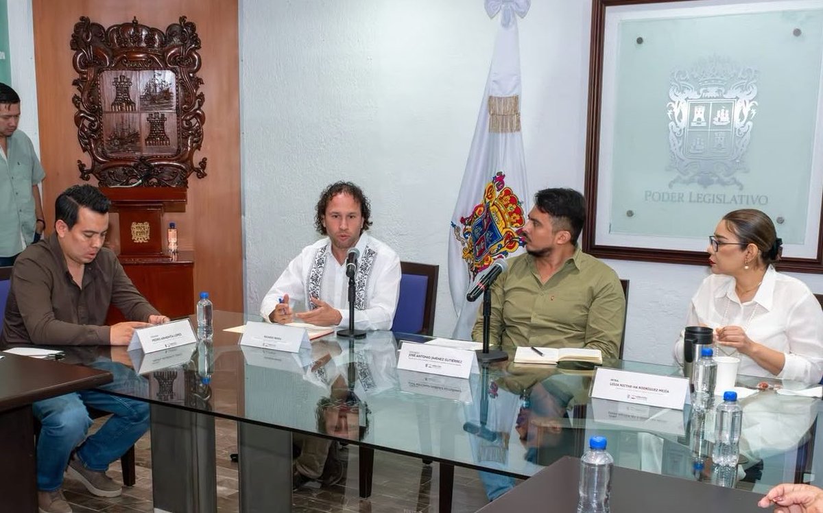 ONUDHmexico's tweet photo. Durante nuestra visita a #Campeche nos reunimos con el Congreso del Estado y con el Secretario General de Gobierno para dialogar sobre propuestas que fortalezcan la protección de las #PersonasDefensoras de derechos humanos y #periodistas en la entidad. Recordamos que garantizar su protección es una obligación de todas las autoridades del Estado.