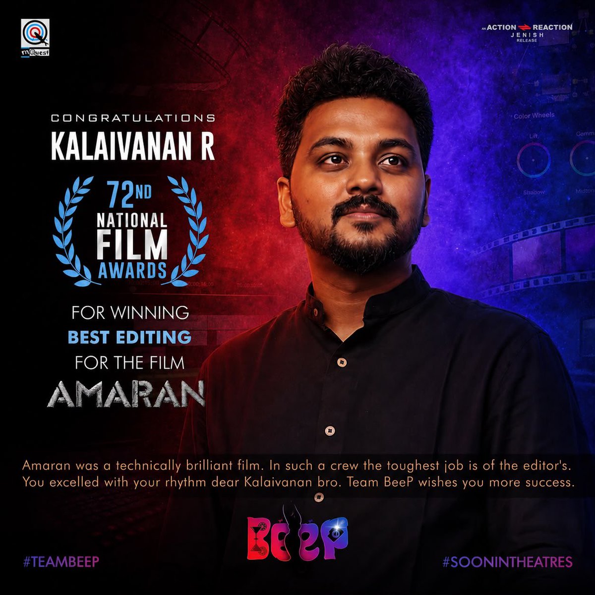 actionje's tweet photo. Congratulations @kalaivananoffl sir
Wishes from #TeamBeeP
@RKFI @ikamalhaasan
@mQuestmoviesoff
@ragz2richezz @johnmediamanagr
@actionje @VeeJenish
#BeeP #BeepMovie #BeepTheMovie https://t.co/wtxwb0AdJc