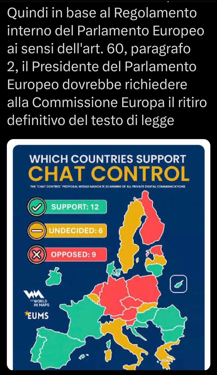 GrazianiAngela's tweet photo. @vonderleyen Invece di questi sproloqui, parlaci dei contratti con #Pfizer ,del fallimento del #Greendeal, della guerra persa in Ucraina, della dittatura che vuoi imporci con il piano Kalergi.
Ha ragione @elonmusk
Il tiranno troverà sempre una scusa per opprimente il giusto. https://t.co/GRf9bWIJWl