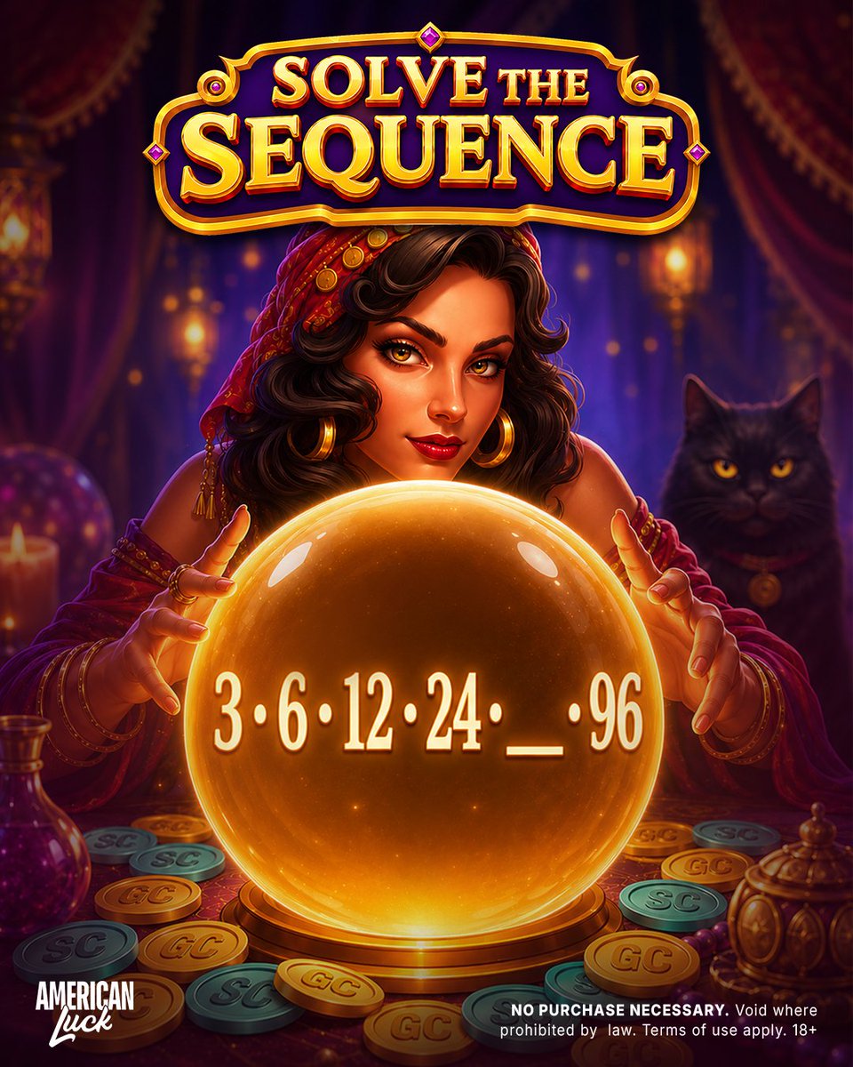 American_Luck's tweet photo. The globe keeps spinning, and so does this puzzle… 🌐 Study the pattern from Fortune Globe - can you solve which symbol comes next in the sequence?

💬 Drop your answer to enter!

Prize Pool: 250 Free Spins
🏆 5 winners will each receive 50 Free Spins
⏰ Ends July 23 at 12:59 PM EDT

Trust your instincts, solve the sequence. 🦅✨

#AmericanLuck #SolveTheSequence

This post is not sponsored by X.