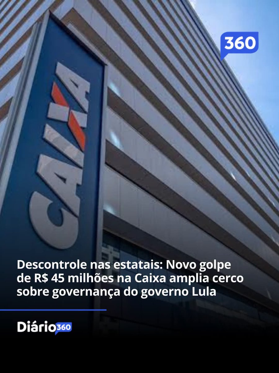 SensoCrtico1's tweet photo. A eclosão de um novo desvio de R$ 45 milhões na Caixa Econômica Federal, somada às fraudes bilionárias ainda não estancadas no INSS e nas apurações envolvendo o Banco Master, expõe uma crise aguda de governança e fiscalização sob a gestão do governo Lula.

O acúmulo de escândalos simultâneos em autarquias e bancos públicos indica que a priorização de acomodações políticas e palanques eleitorais reduziu o rigor técnico e o monitoramento interno da máquina administrativa.

Essa fragilidade deixou as estatais vulneráveis à infiltração de organizações criminosas.

Diante do quadro, o Palácio do Planalto tem sido obrigado a atuar de forma reativa para tentar conter o desgaste de sua credibilidade institucional.

Foto: Divulgação