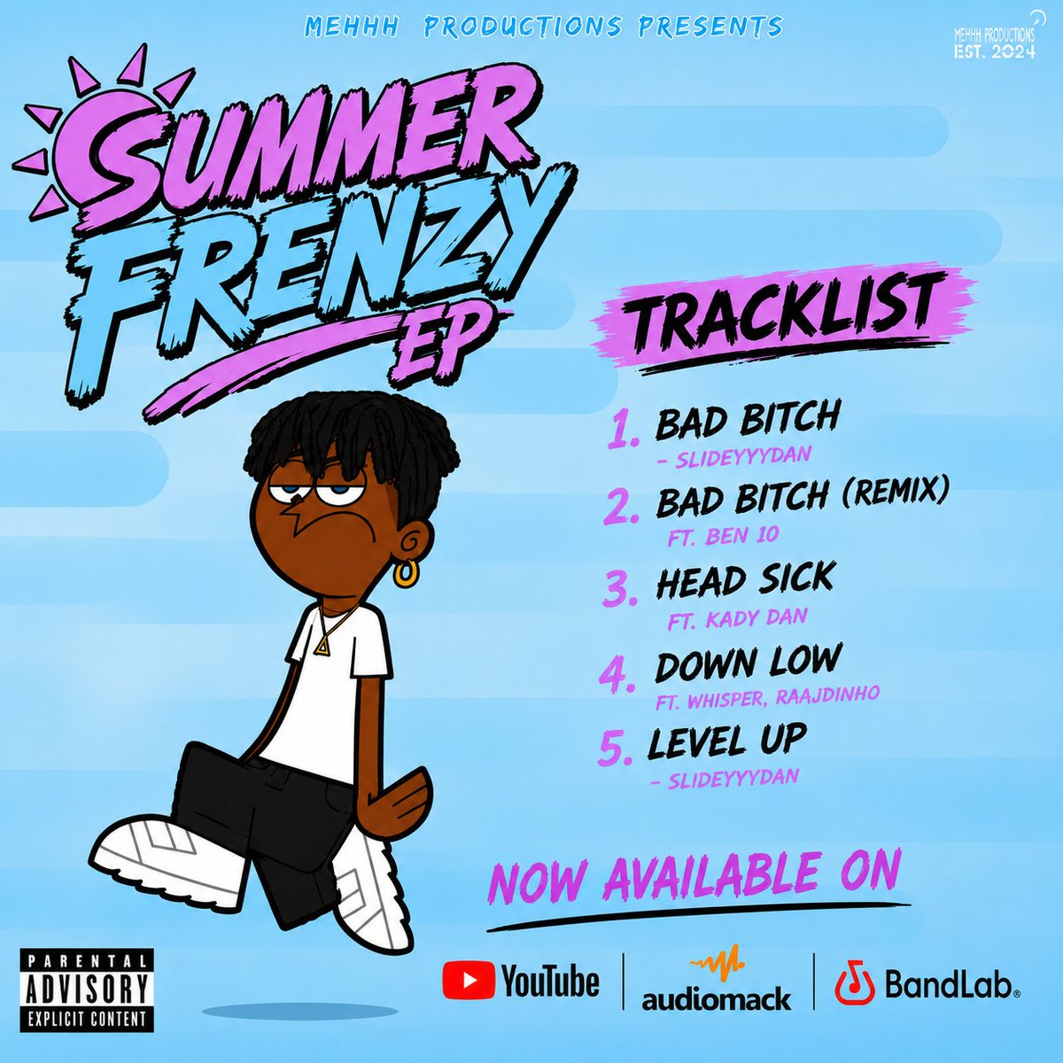 slideyyydan's tweet photo. 🩵 Summer Frenzy EP. ☀️ by Slideyyydan is Now Streaming on: 💜

YouTube ▶️: https://t.co/25wOdBjSu4
Audiomack 🎵: https://t.co/csASIelnlB 
BandLab 🎤: https://t.co/R5ICvayT6e

Spotify next???🤔💭 https://t.co/TsyzvAisfF