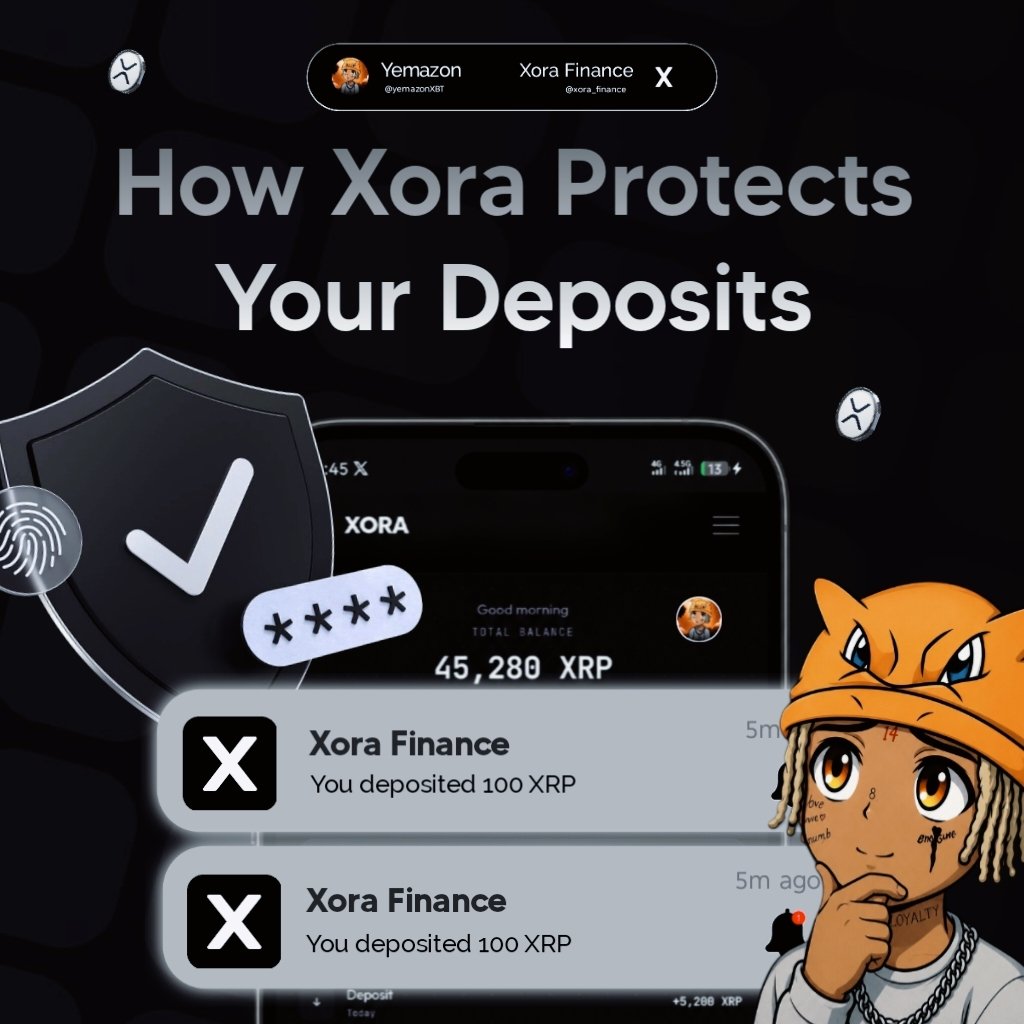 yemazonXBT's tweet photo. Most people ask one question before depositing funds into any platform.

"How do I know my assets are safe?"

It's a fair question tbh....

Security isn't just about preventing hacks. 

It's about reducing trust assumptions and giving users confidence that their funds and data are handled responsibly.

Here's how @xora_finance approaches deposit security:

➠ Security is designed as a core part of the platform, not an afterthought.

➠ The team follows industry-standard security practices to protect its infrastructure while continuously improving its security posture as new threats emerge. 

➠ XORA emphasizes transparency. Users should understand how the platform works instead of relying on blind trust.

➠ Sensitive information is protected with technical and organizational safeguards to reduce unauthorized access and data exposure. 

➠ The platform also reminds users that no online system can promise absolute security. Being transparent about risks is part of building long-term trust. 

For users, security is also a shared responsibility:

➠ Verify you're using the official XORA website. 

➠ Keep your wallet and recovery phrase secure. 

➠ Double-check deposit details before sending funds. 

➠ Enable every available security feature on your wallet.

At the end of the day, the safest platforms combine strong infrastructure with informed users.

That's the standard XORA is working toward...

Making deposits simple, transparent, and secure by design.