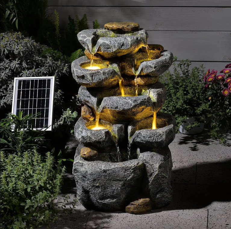 QHomegoodstore's tweet photo. Enhance your outdoor space with the soothing beauty of our Solar Cascade Water Fountain. Powered by the sun, this elegant fountain creates a peaceful waterfall effect without the need for electrical wiring. 

https://t.co/TXvFhNKQYY

#SolarFountain #OutdoorLiving https://t.co/ekTo6FSHqh