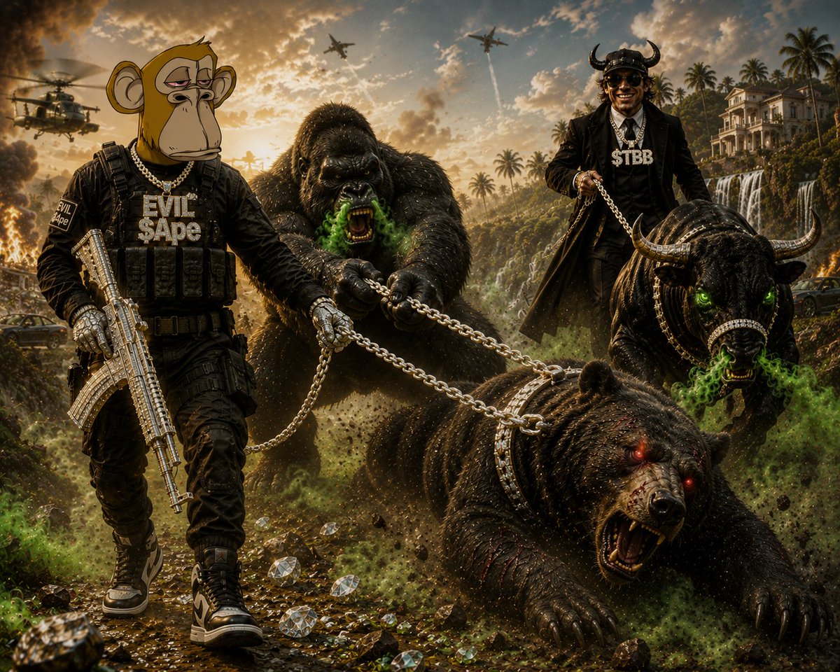 FxForex_'s tweet photo. Release the Apes &amp; Bulls lets show the Bears how it feels to Snooze, sleep hibernate on Entry opportunities on the

Evil $Ape &amp; $TBB https://t.co/KRGE0Ta56N