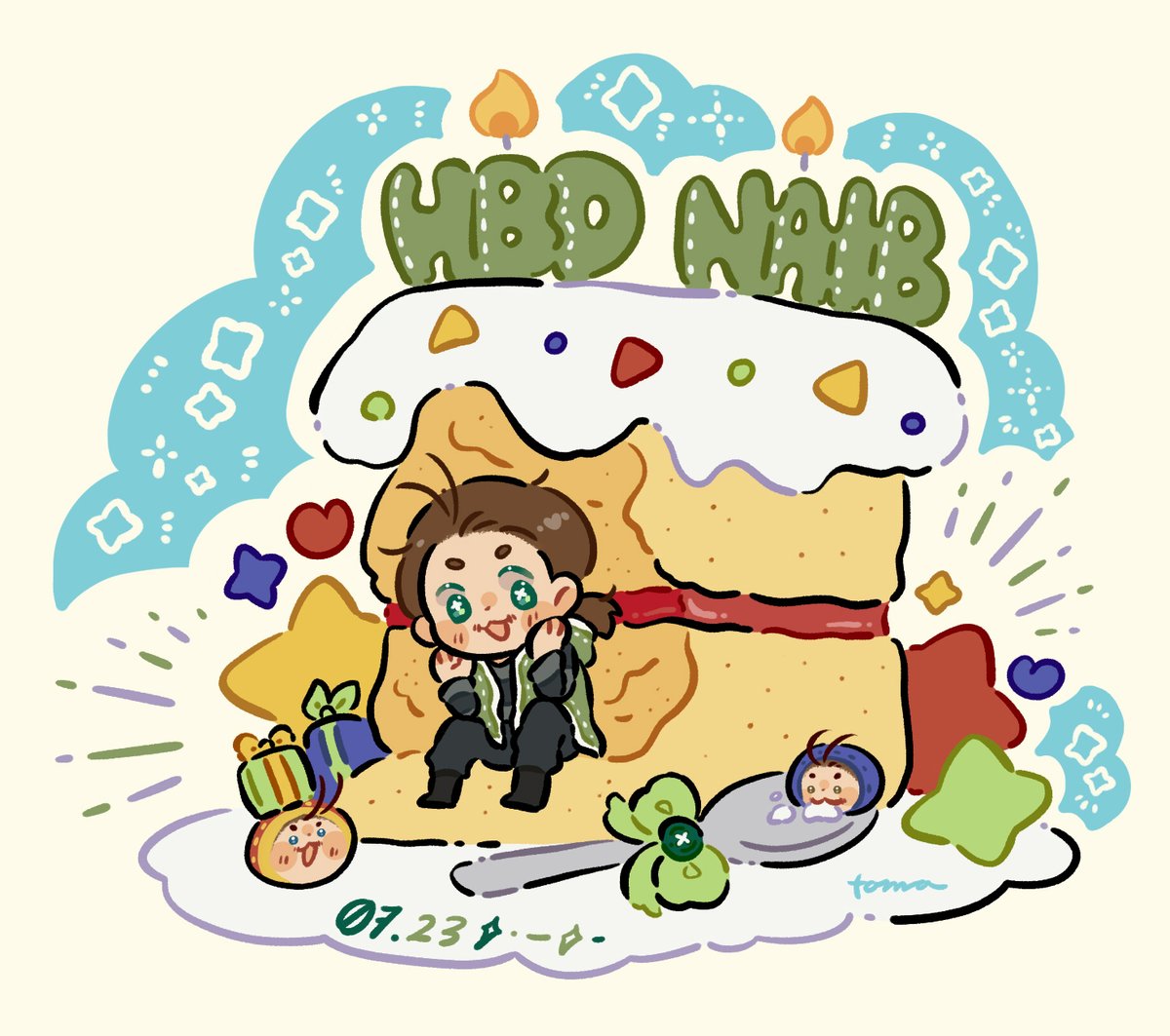 ⊕◇⊗,,)🎂💚 #ナワーブ・サベダー誕生日2026 #ナワーブ・サベダー