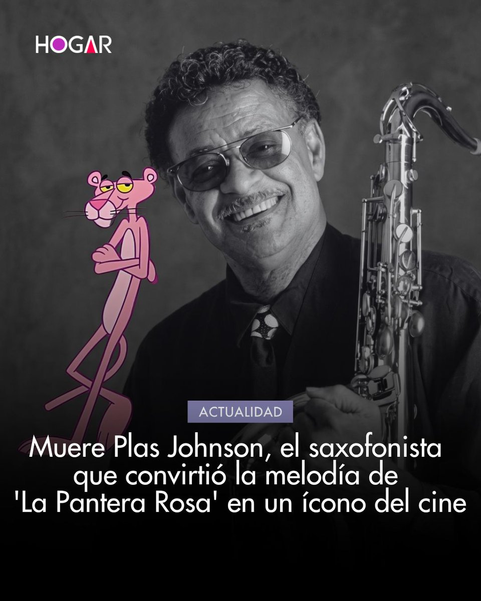 RevistaHogar's tweet photo. 🎷 Falleció Plas Johnson, el legendario saxofonista que inmortalizó el tema principal de La Pantera Rosa. Su carrera también incluyó colaboraciones con grandes figuras de la música y un legado que marcó la historia del cine 👉 https://t.co/w75LeE5Urh https://t.co/qyaifbSC48
