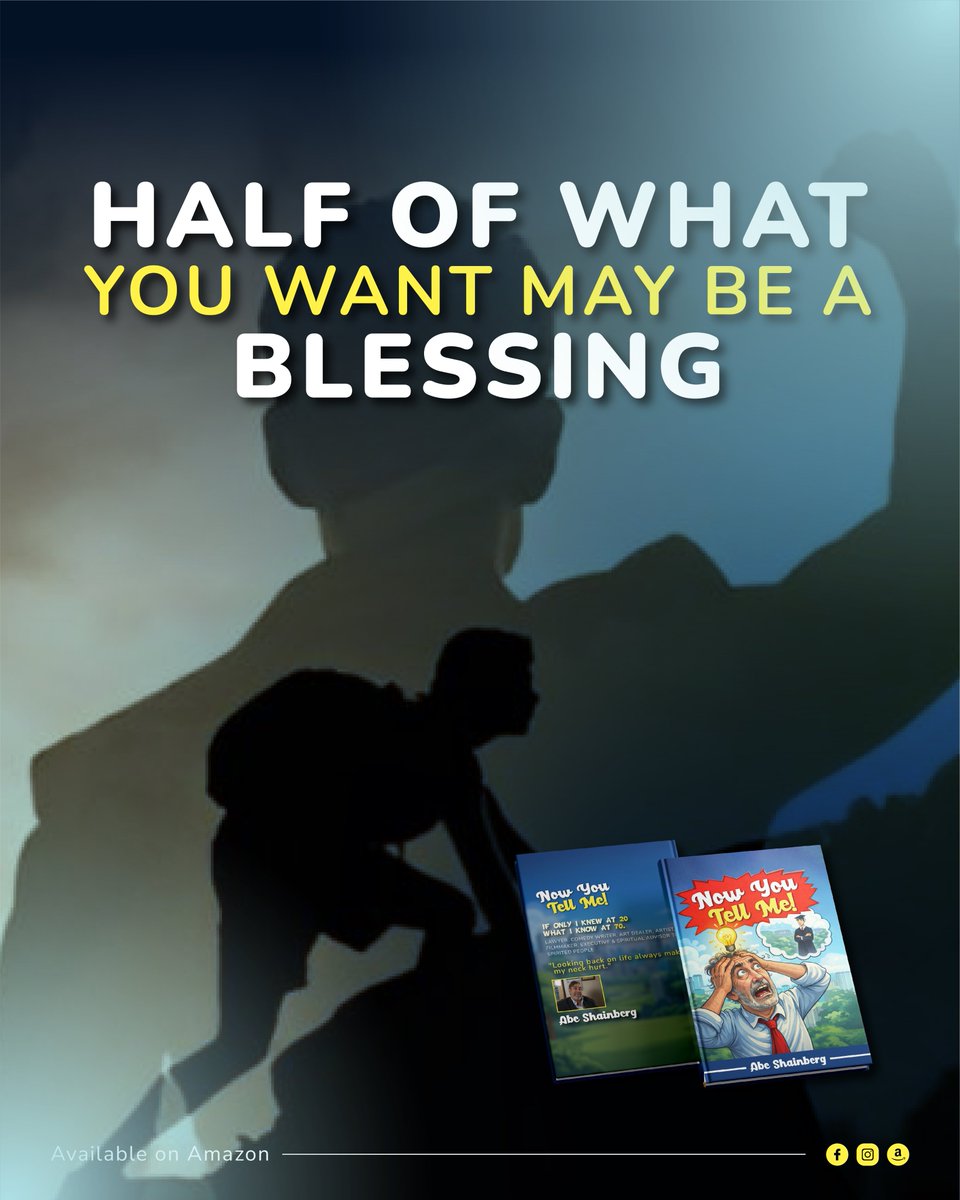 AbeShainberg's tweet photo. Sometimes getting what you want is wonderful. Sometimes not getting it saves you paperwork. 
 
Available on Amazon: https://t.co/JmWuCsIwCy
 
#LifeLessons #SatireBook #WittyReads #AuthorAbeShainberg #Amazon #Amazonkindle https://t.co/YiJH0hXnVs