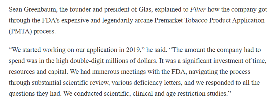 LanceChurchill's tweet photo. I don't understand why more independent vape companies couldn't get their products through the PMTA process.😆
Despite the FDAs public statements, 99% of independent vape manufacturers never had a chance of obtaining an FDA Marketing Order and still don't.
https://t.co/R5csQkBgMU https://t.co/HxoHCBn32Y