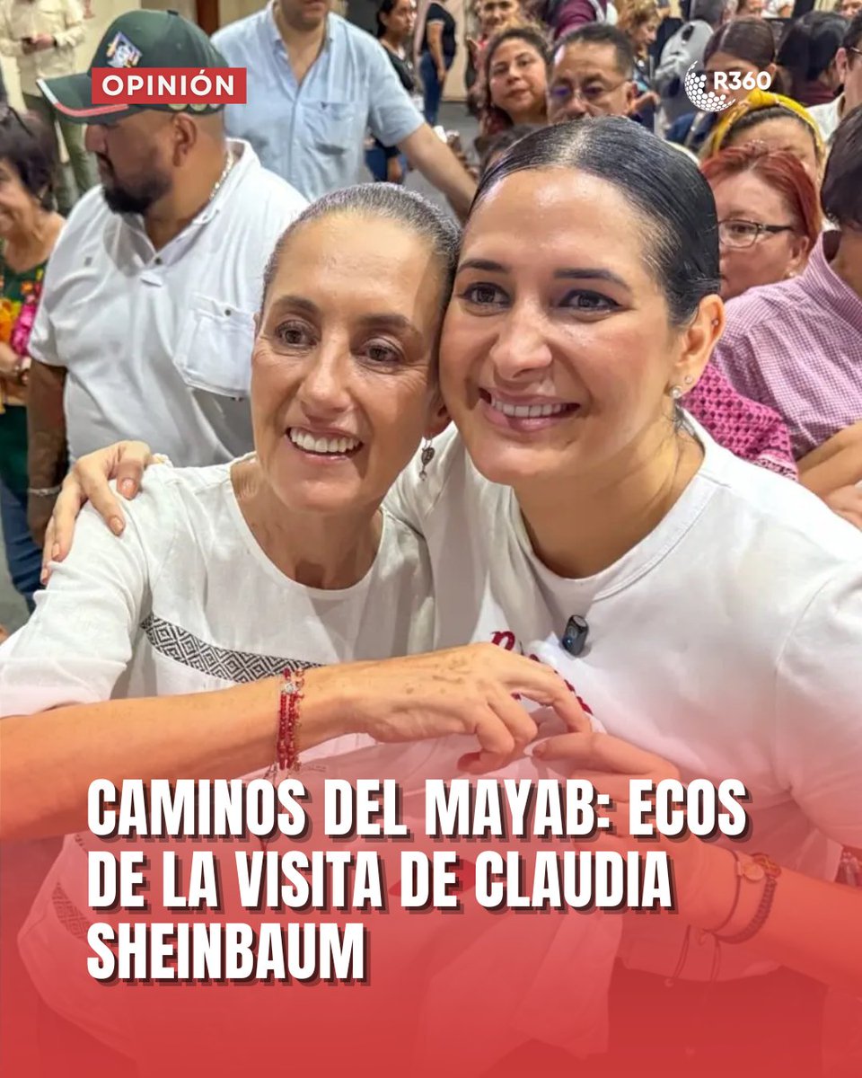 ruptura360's tweet photo. 💬 OPINIÓN | La visita de la presidenta @Claudiashein a Quintana Roo dejó mensajes claros: espaldarazo en Playa del Carmen, llamado a la unidad en Morena y el arranque del "juego de sillas" en el gabinete estatal.
Lee la columna👇
https://t.co/zeFxsoJH7R

#R360 #CriaturaDigital https://t.co/pmbqxWA5YB