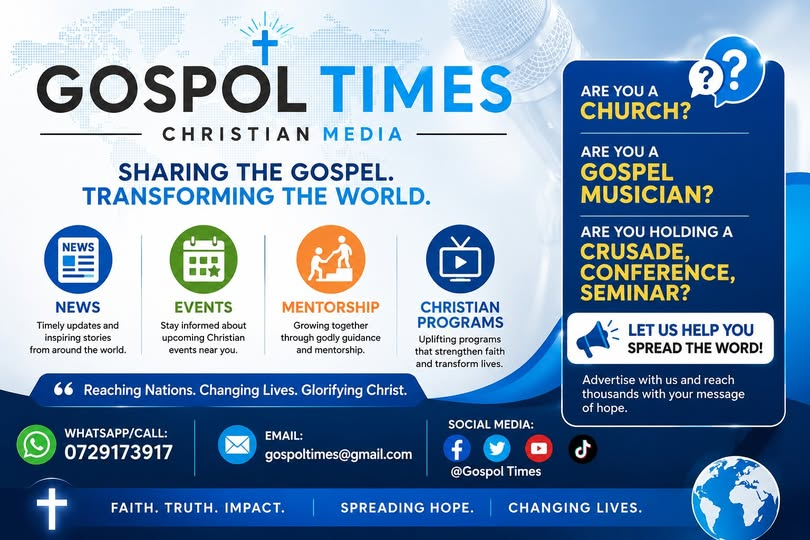 gospoltimes's tweet photo. Are you a church? Are you a Gospel musician? Are you holding a crusade, Conference, seminar?
Reach Gospol Times today! https://t.co/s9zTXCk7dD