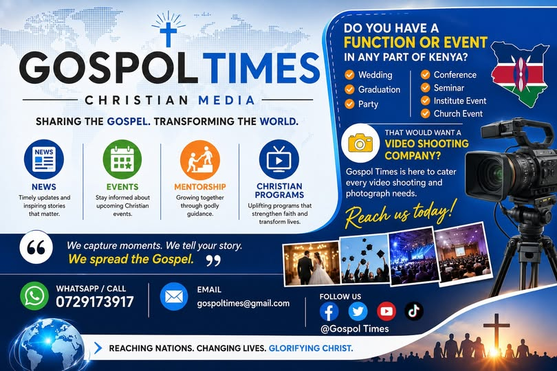 gospoltimes's tweet photo. DO YOU HAVE AN EVENT ANYWHERE IN KENYA?
Is it a Wedding, Graduation, Party, Conference, Seminar, Institute Event, Crusade,Church Event?
Let Gospol Times Christian Media capture every special moment with professional videography &amp; Photography services.📷 WhatsApp: 0729 173 917 https://t.co/IFqIPwuFzg