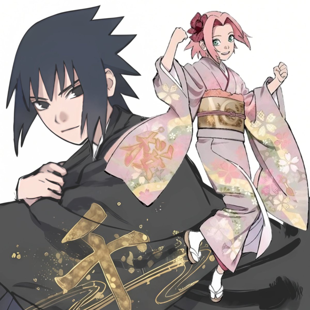 yaessaku's tweet photo. ── ⟡ ˙ my babies , happy birthday Sasuke ˚. ᵎᵎ   ̟ https://t.co/U1LJQy3txy