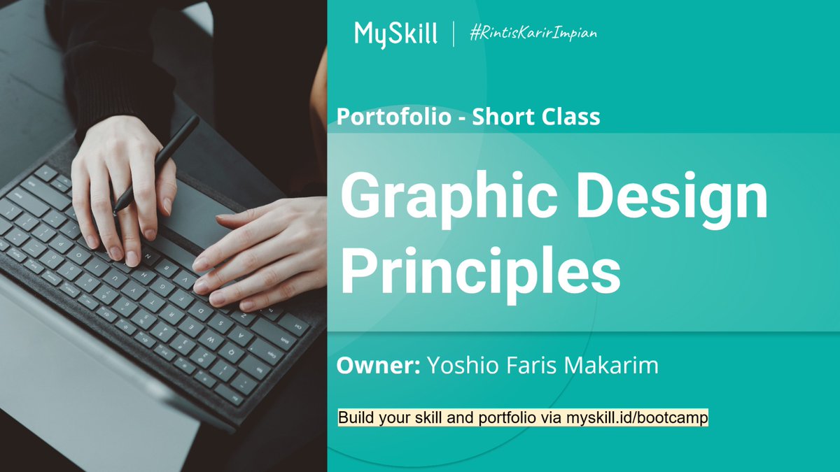 Raziowizard's tweet photo. Ikut short class Graphic Design di @myskill_id  buat ngisi waktu luang, nambah skill dan  pengetahuan tentang Design Principles #LearnAtMySkill https://t.co/R0OrjM5F9A