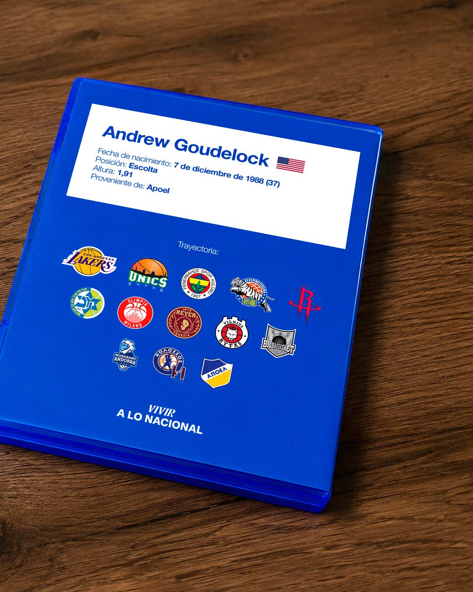 CNdeFbasketball's tweet photo. Bienvenido, Andrew Goudelock👋🏾

El escolta estadounidense con pasado en la NBA y una destacada trayectoria en la Euroliga, se suma a Nacional para la temporada 2026/27

¡A dejar todo por estos colores!🔵⚪🔴 https://t.co/DdtuqUprko