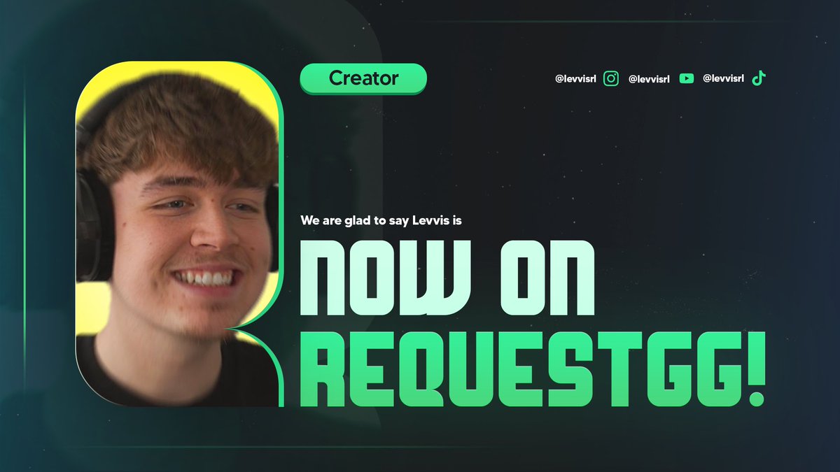 playrequestgg's tweet photo. Start playing with one of the UKs biggest Rocket League creator @levvisrl today on RequestGG! 

Book slots with your favourite pros, streamers and creators today - Link in bio 💻 https://t.co/Fwho8gNkN3