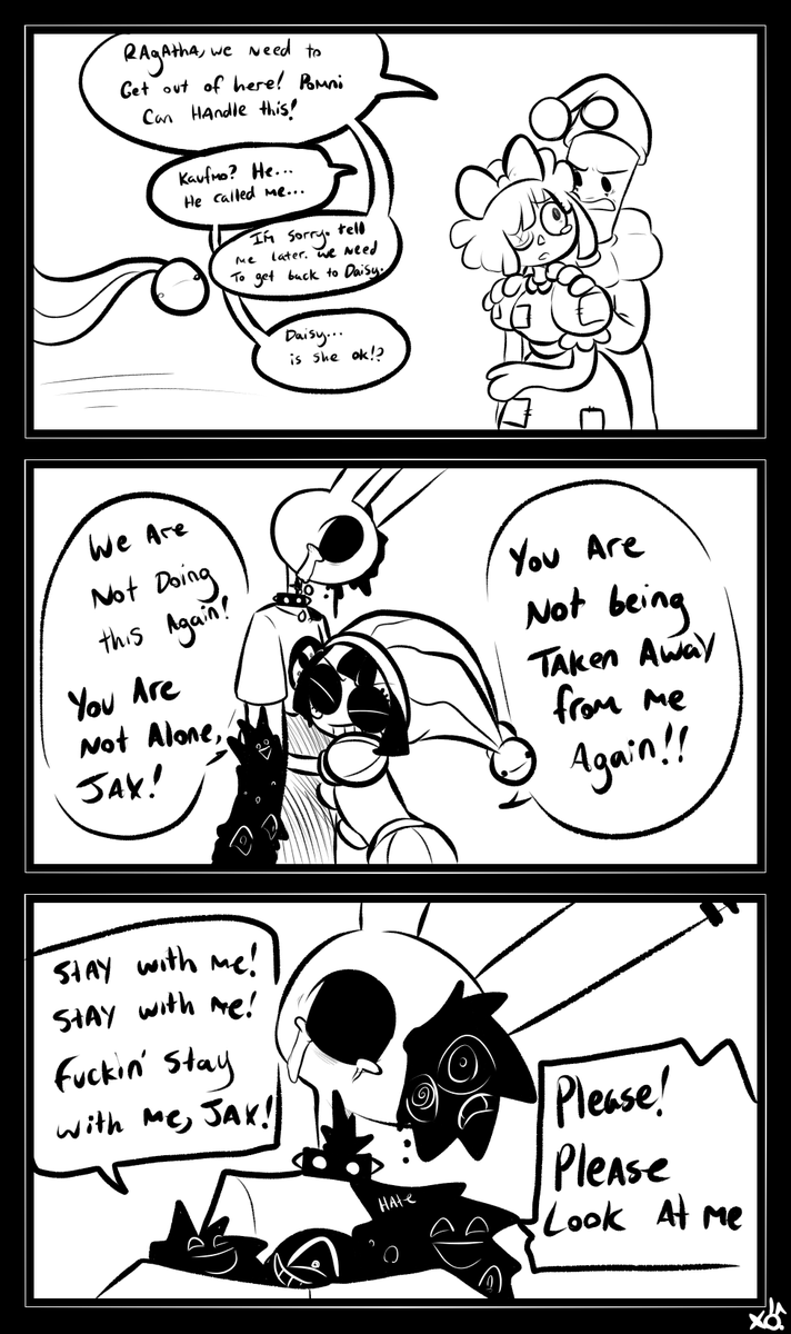 XObunny04's tweet photo. Double AU

More comic pages today! More pain~!
Don't worry, things will get better....I promise.
Make sure to click the image to see the whole comic!!

29/?? https://t.co/Z5LgiD9Vfd