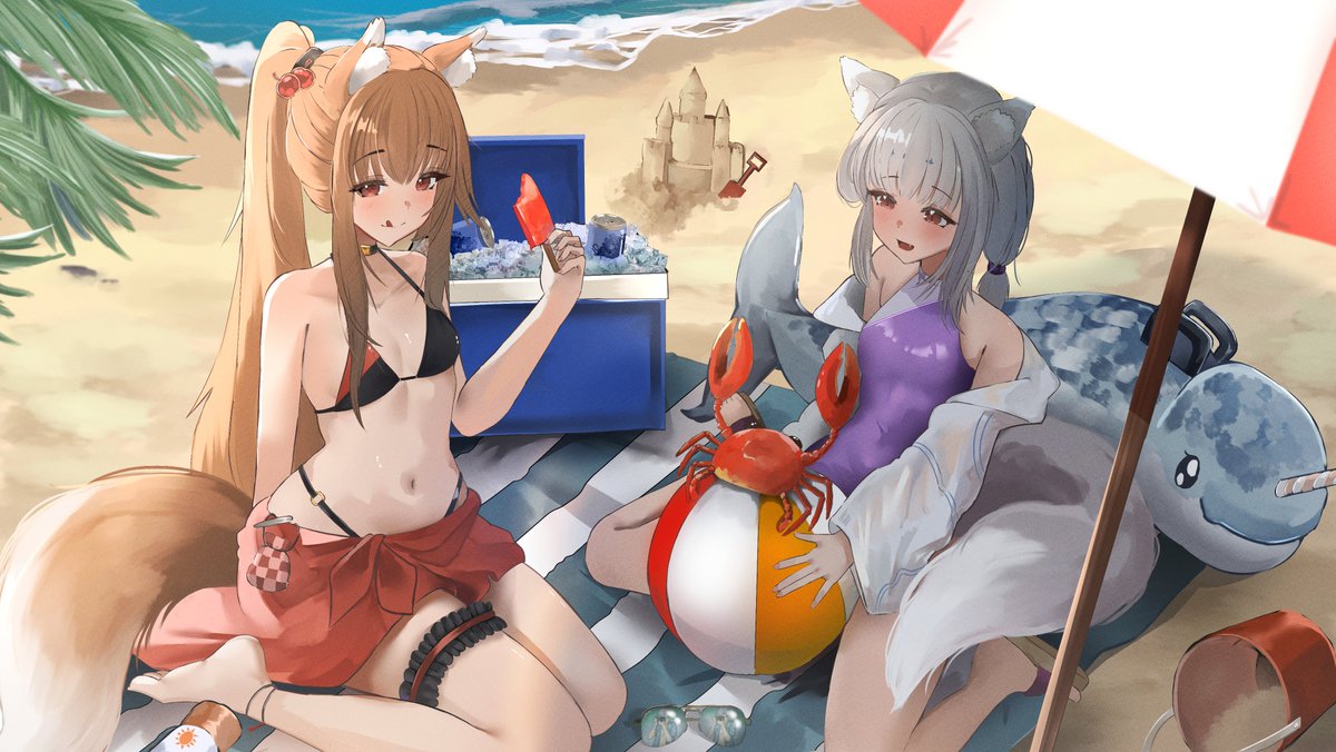 Araca_ra's tweet photo. Holo and Myuri ! (commission for @/Ryleside) #狼と香辛料 https://t.co/hUEsEoe8RR
