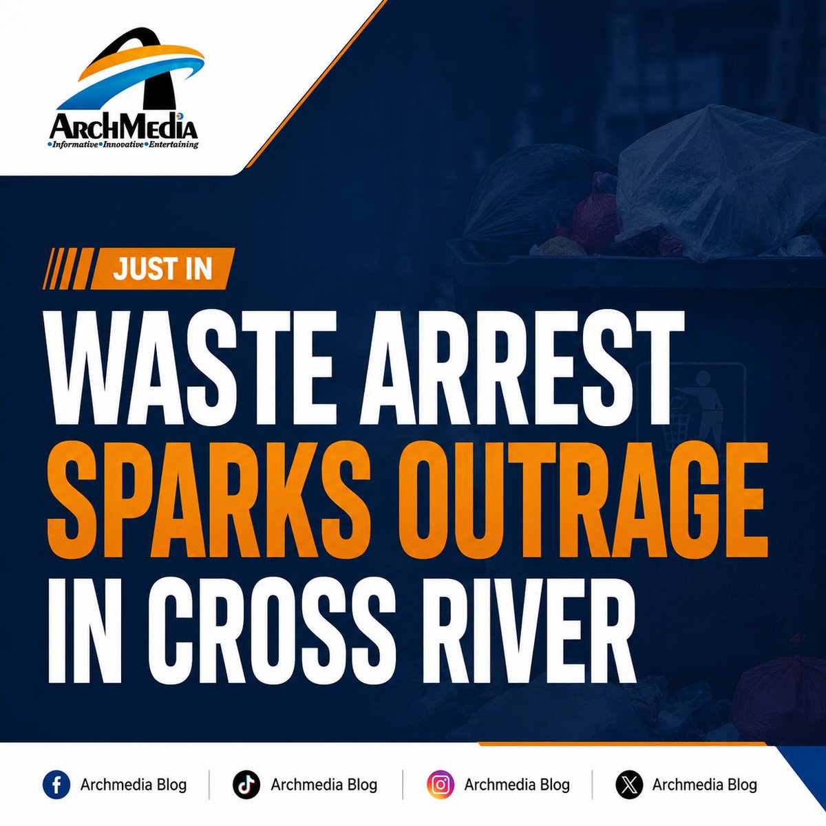 archmedia_inc's tweet photo. WASTE ARREST SPARKS OUTRAGE IN #CROSSRIVER
Video of a woman allegedly arrested for dumping in a designated bin is drawing criticism.
Bassey urges gov't to fix collection + restore bins instead of arresting citizens. #Calabar #CleanNigeria #PublicService
Via: Emmanuel Bassey FB https://t.co/hjTPs85Zgi